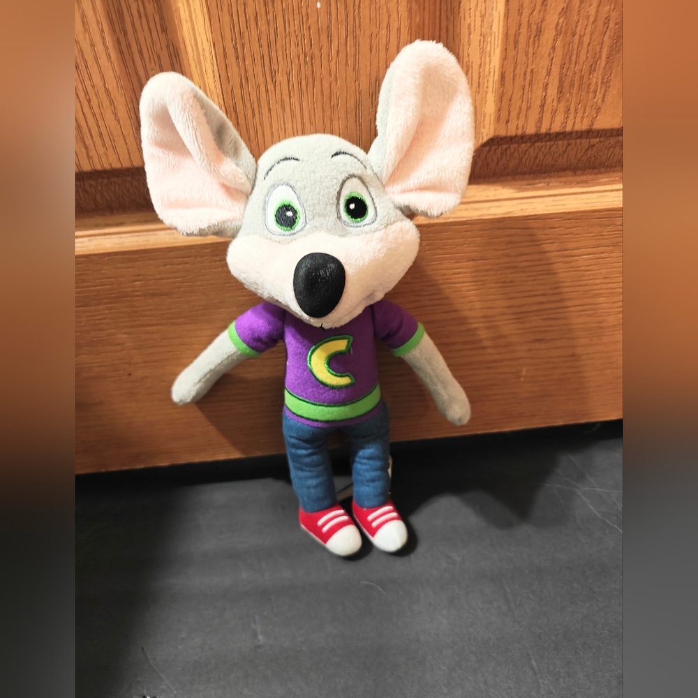 Chuck E Cheese Pizza Mouse Plush Toy Chucky Plushie Doll Arcade Mascot Doll